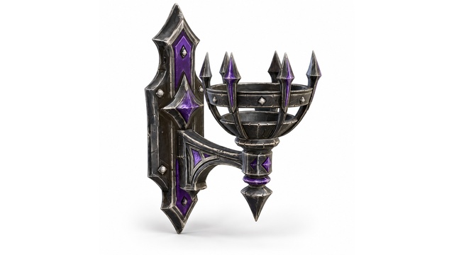 Fantasy Gothic Arcane Wall Brazier preview on Fab
