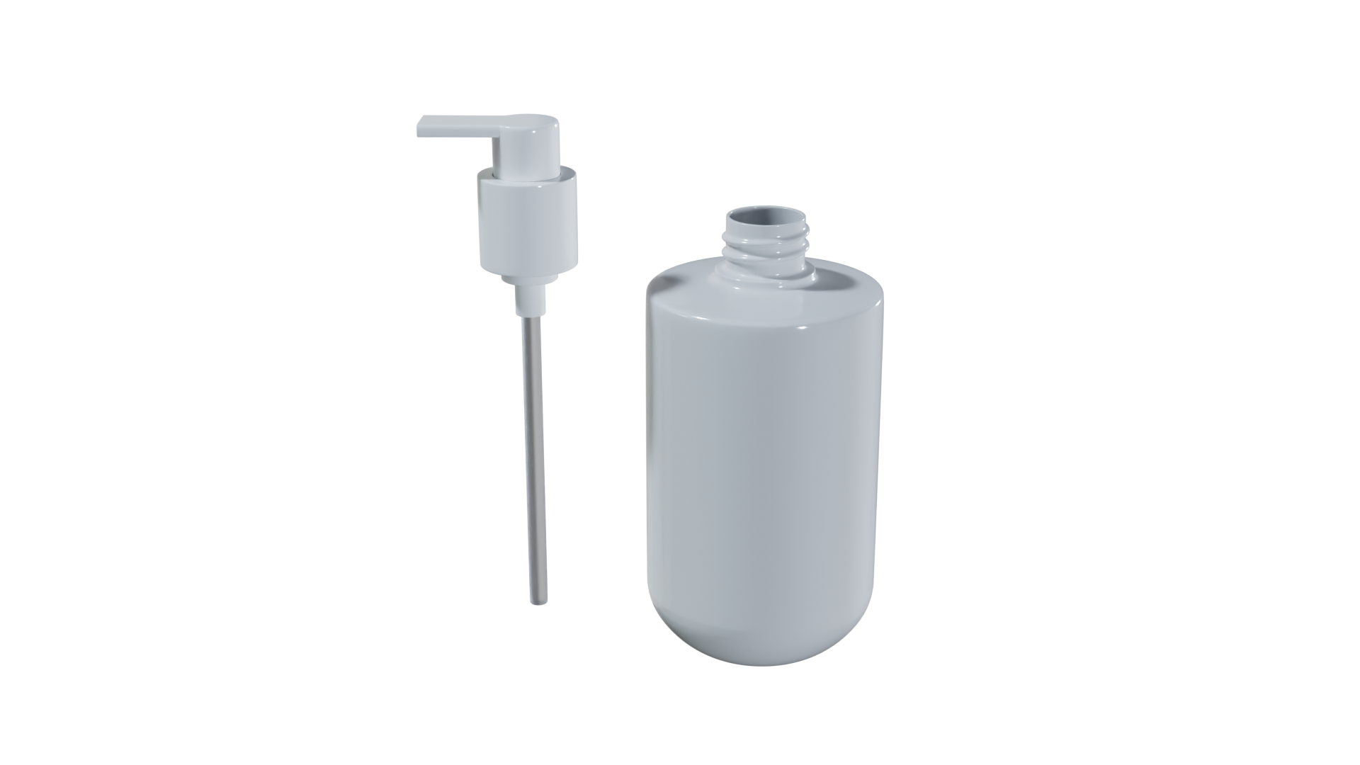Cosmetic Pump Bottle 3D Model Lotion Skincare Packaging | Fab