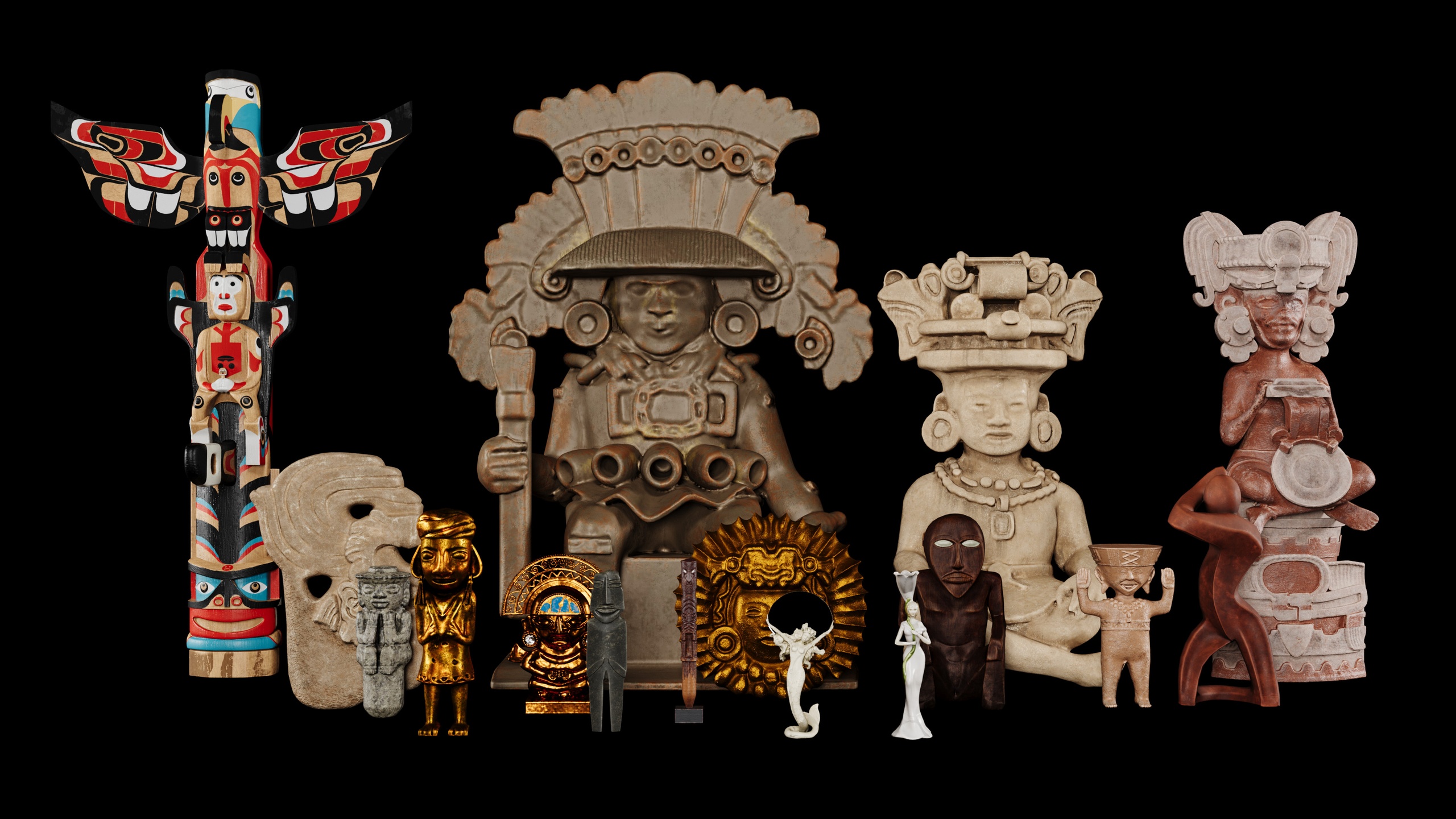 Media 1 for listing Ancient Sculptures Pack