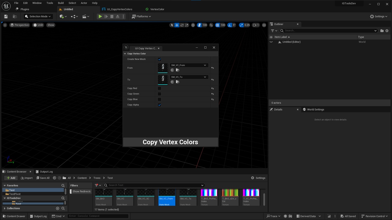 Media 1 for listing Copy Vertex Colors Editor Tool