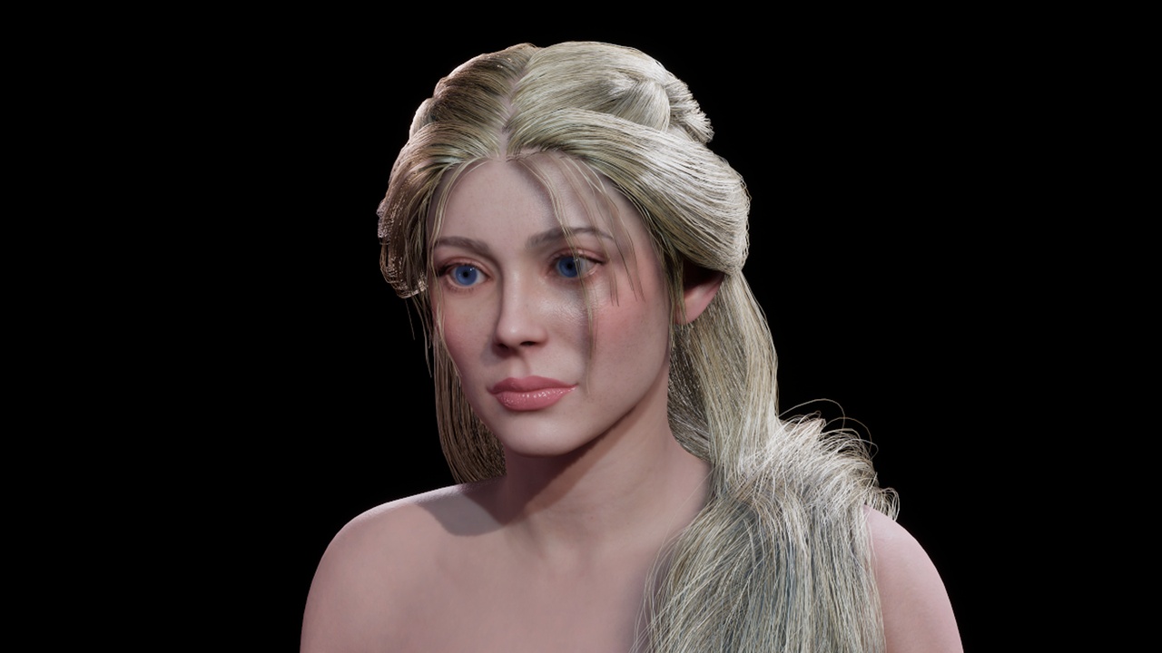 الوسائط 1 للقائمة MetaHuman GroomHair.Nordic princess.