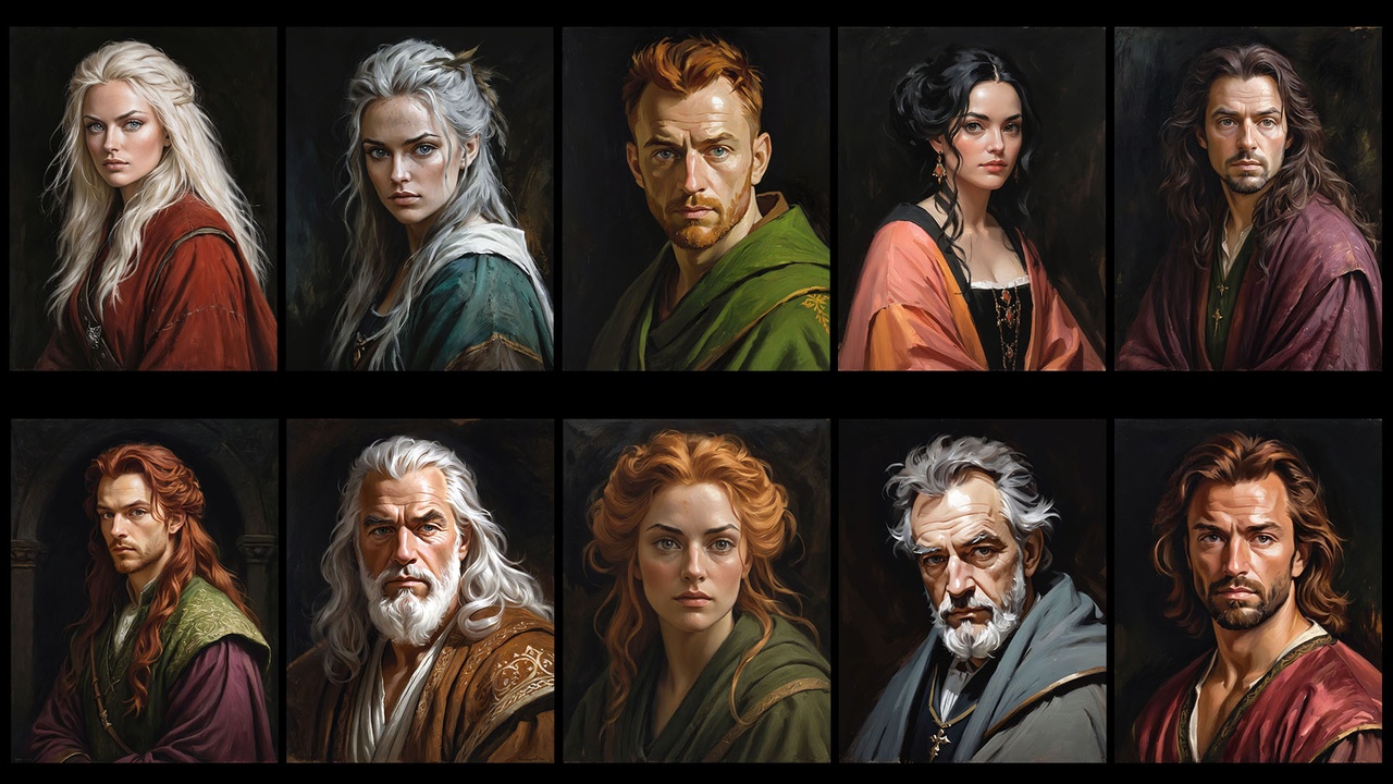 Media 1 for listing Fantasy Portraits Vol. 1 - 100 Images
