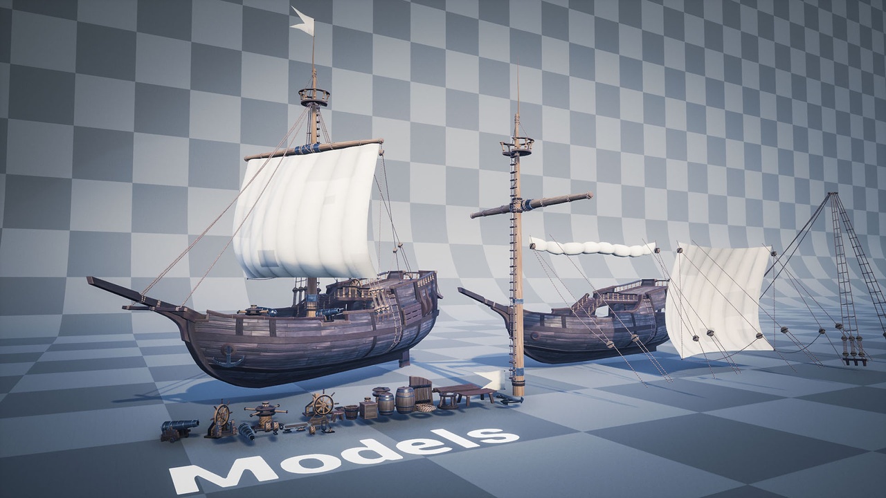 Media 1 for listing Stylized Ship
