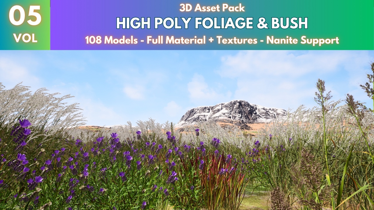 Media 1 for listing High Poly Foliage and Bush Pack 5