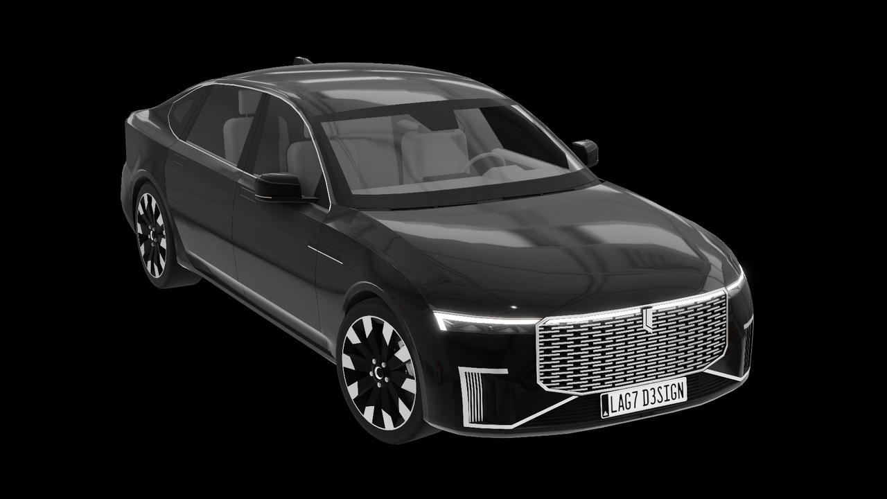 Media 1 for listing Luxury Sedan - Generic Low poly
