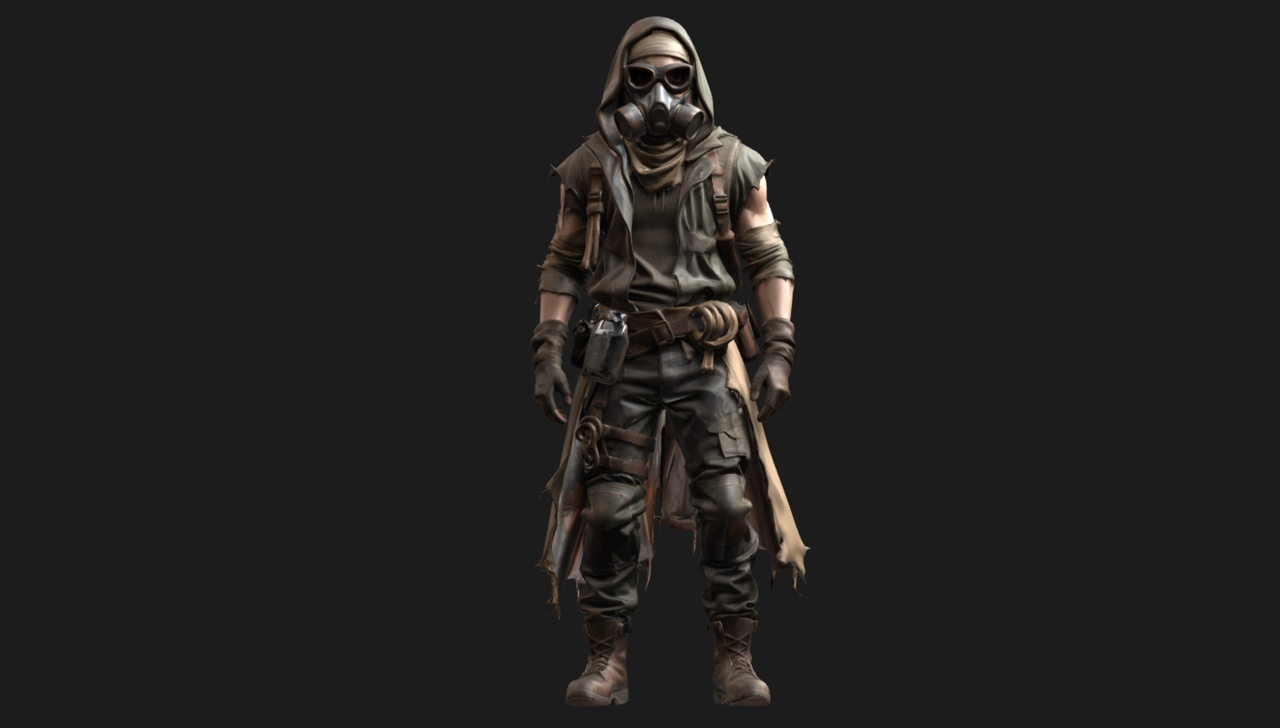Media 1 for listing Scavenger Survivor – Post-Apocalyptic Character