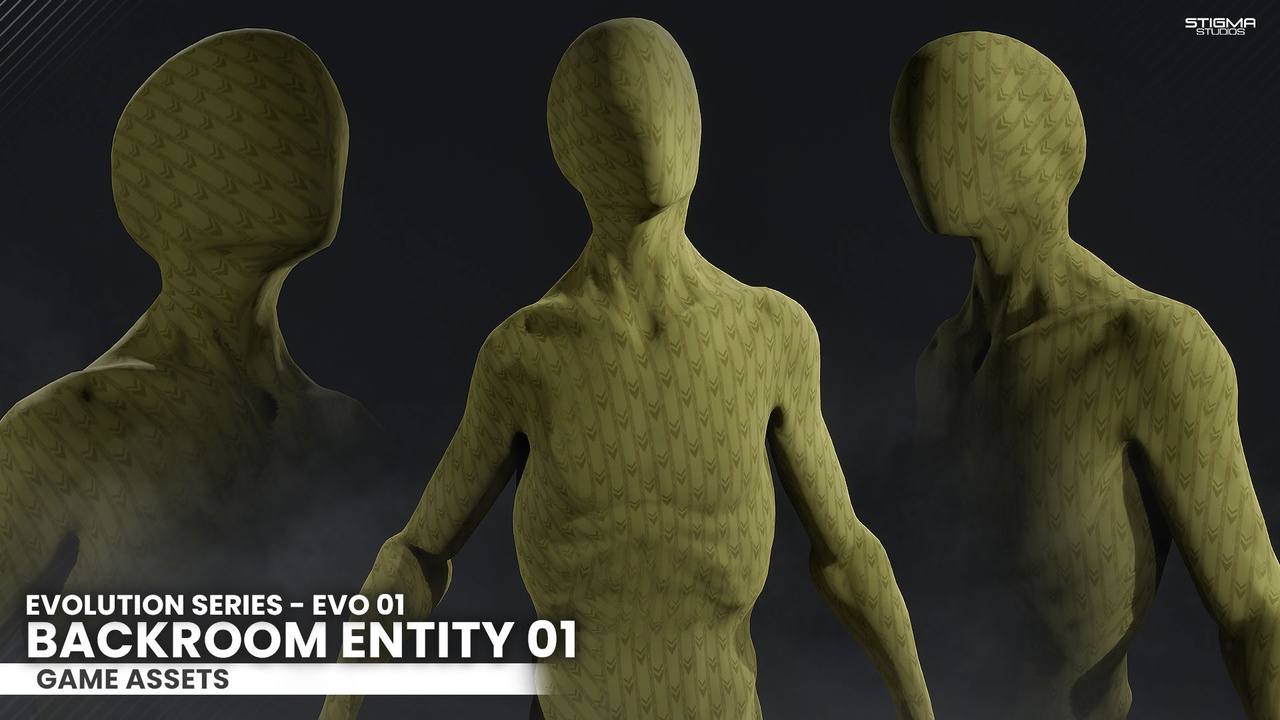 Media 1 for listing Backroom Entity Bundle 01, EVO 1,2,3 - Game Assets | STIGMA STUDIOS