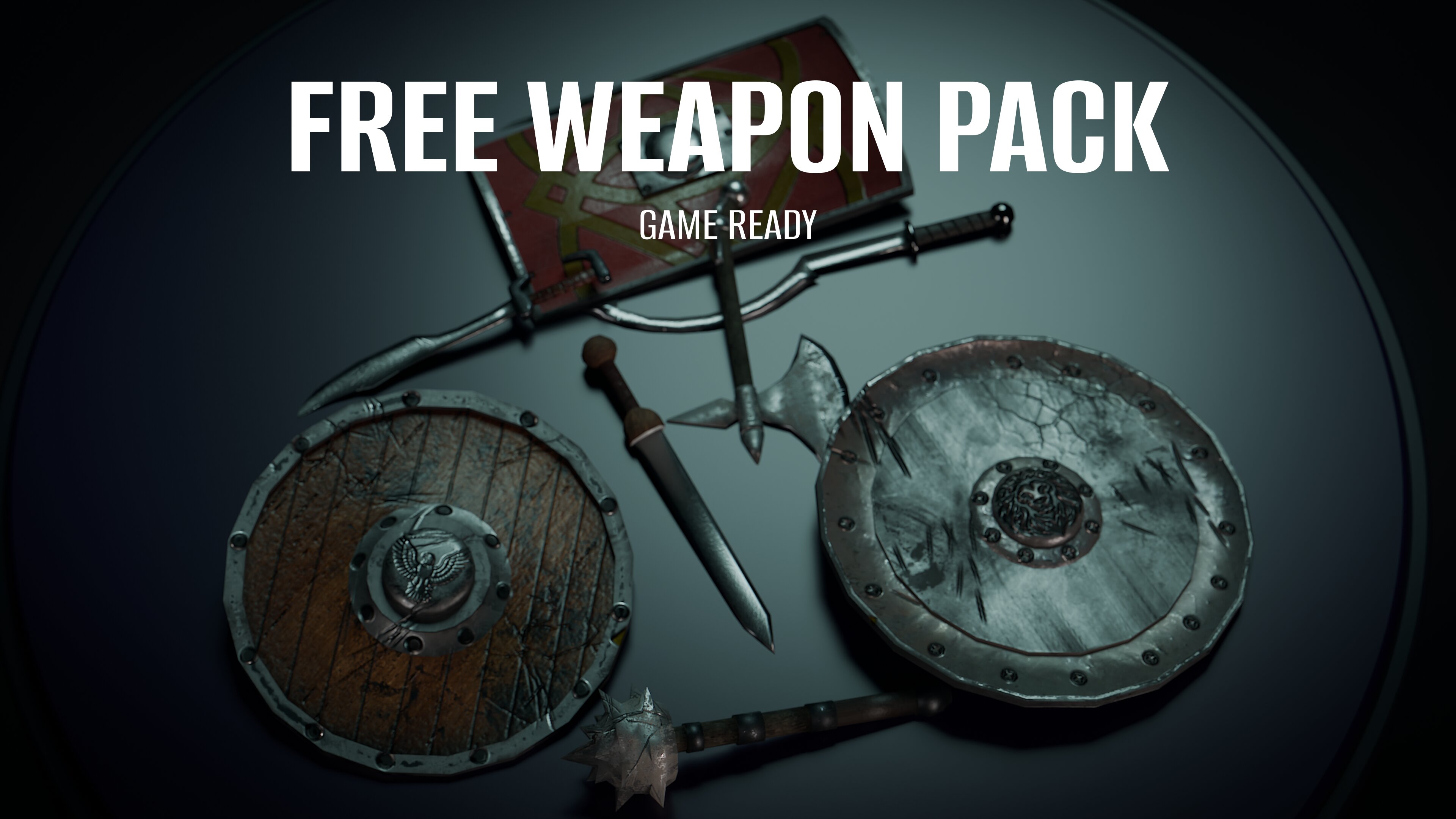 Free Stylized Gladiator Weapon Pack | Fab