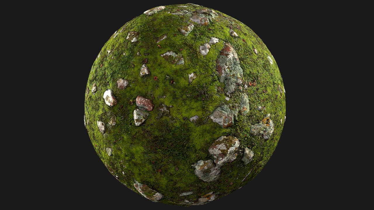 Media 1 for listing Grass & Lichen Rocks (qyC4mQ)