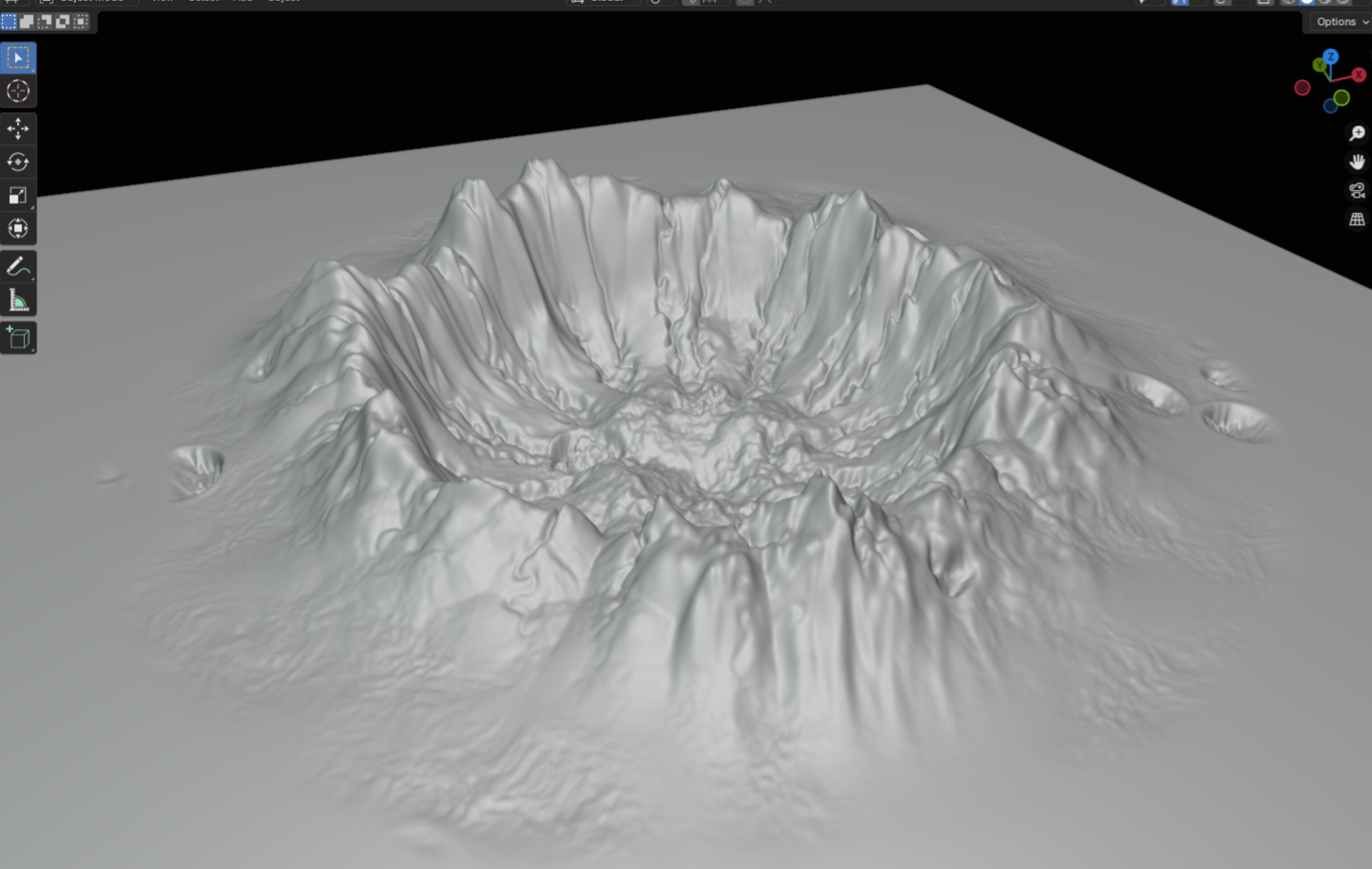 Media 1 for listing Crater Generator - Procedural with Geometry Nodes