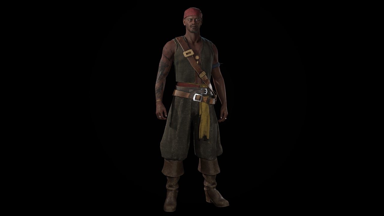 Media 1 for listing Pirate (Var. 5) PBR Game Ready