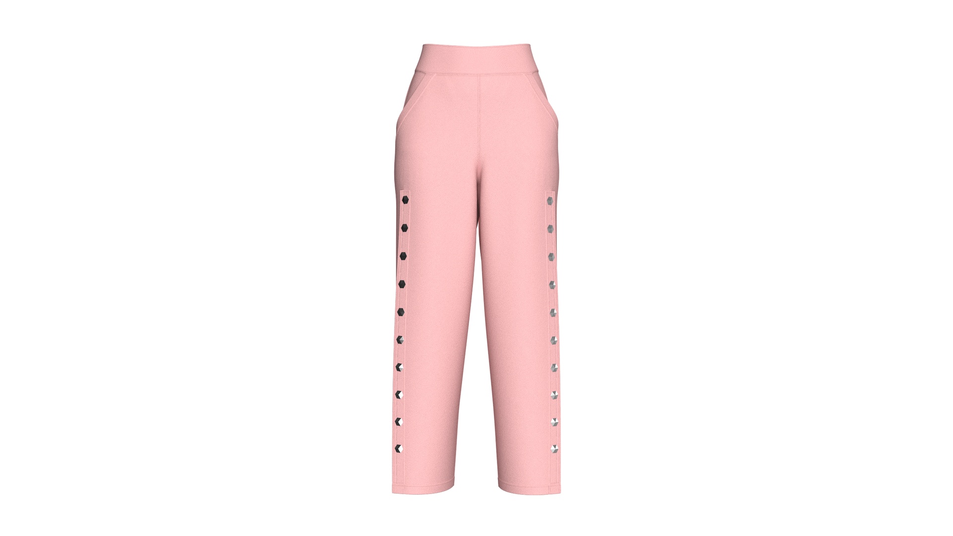 Media 1 for listing Girls Wide Leg High - Waisted Pant | High Poly