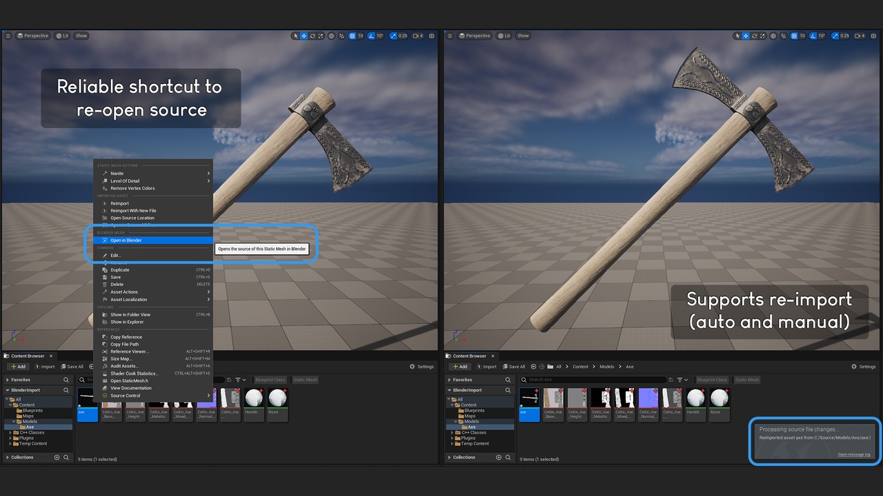 Blend File Importer