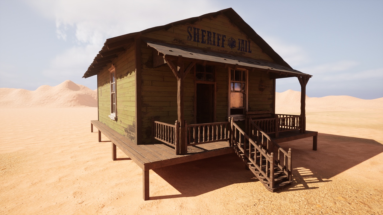 Media 1 for listing Wild West 3D Assets Pack: Sheriff Office