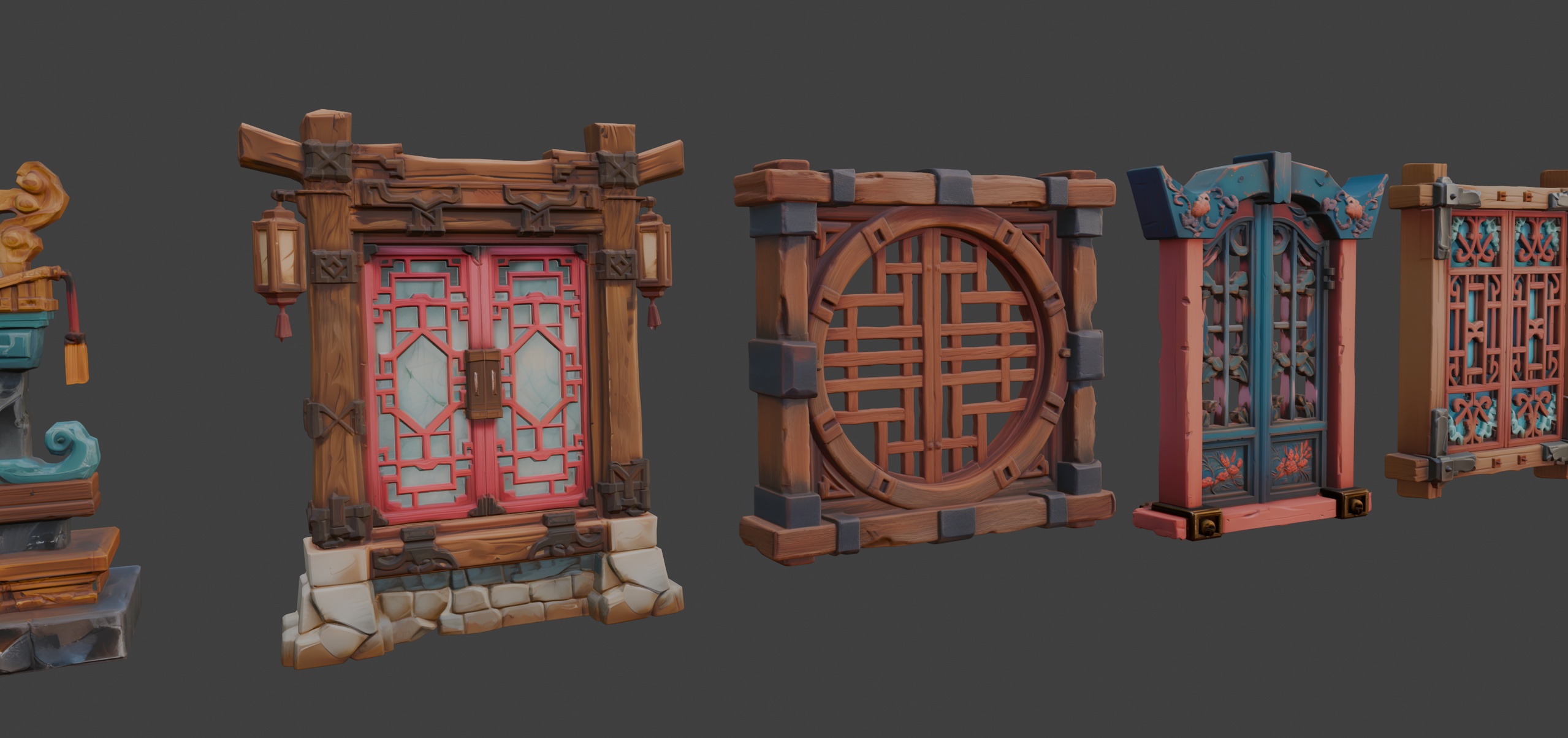 商品 Free Stylized Chinese Windows Set🪟 的媒体 1