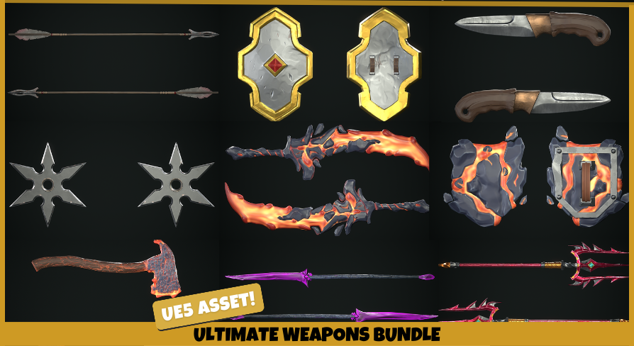Ultimate Weapons Bundle (Weapons, Weapon, Stylized Weapons, Melee ...