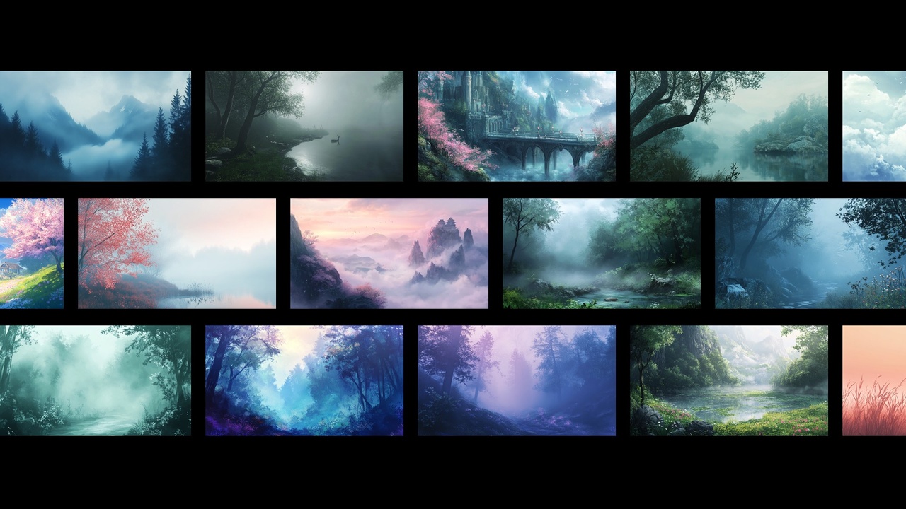 Natural Foggy Backgrounds 제품 등록을 위한 미디어 1개
