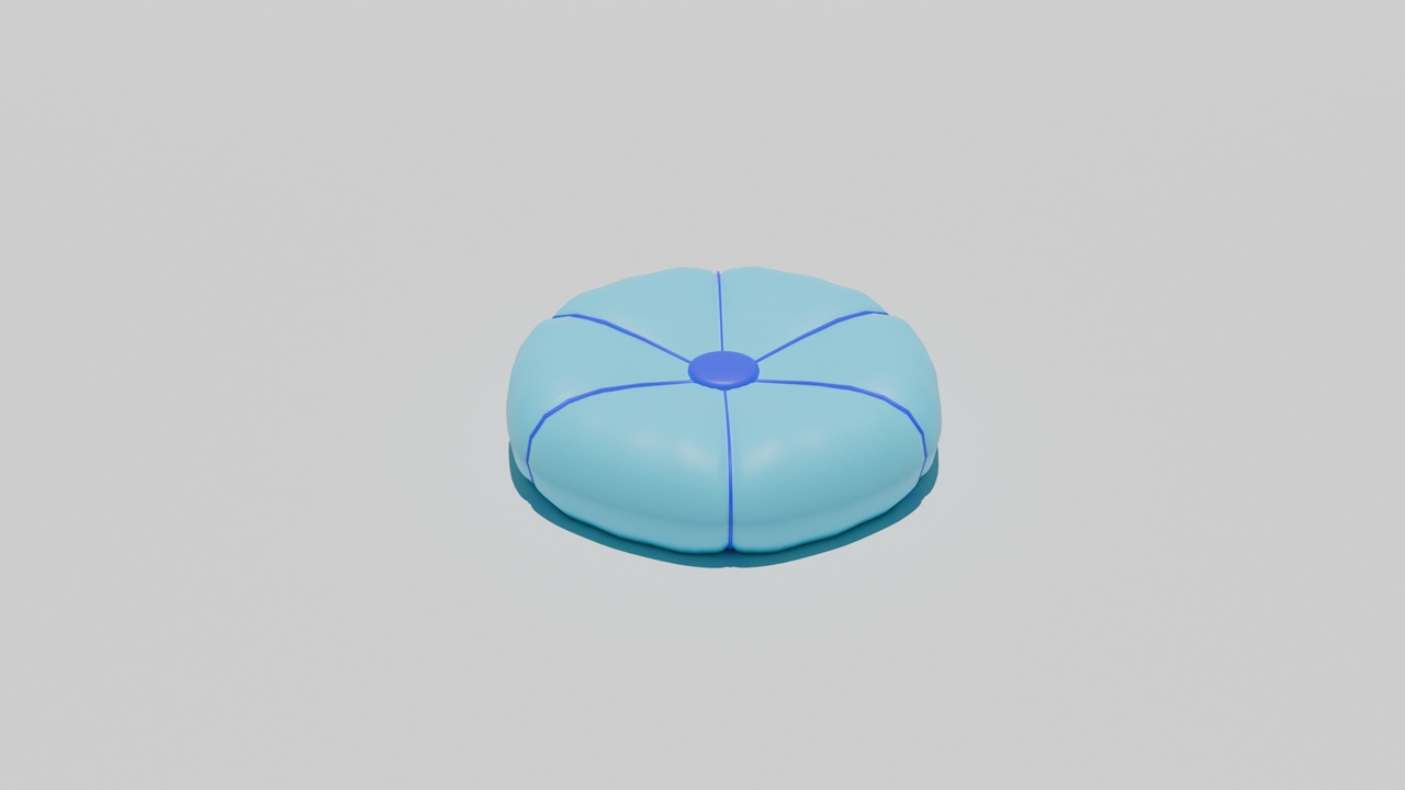 Media 1 for listing Low Poly Pincushion – Stylized Sewing Game Ready Prop