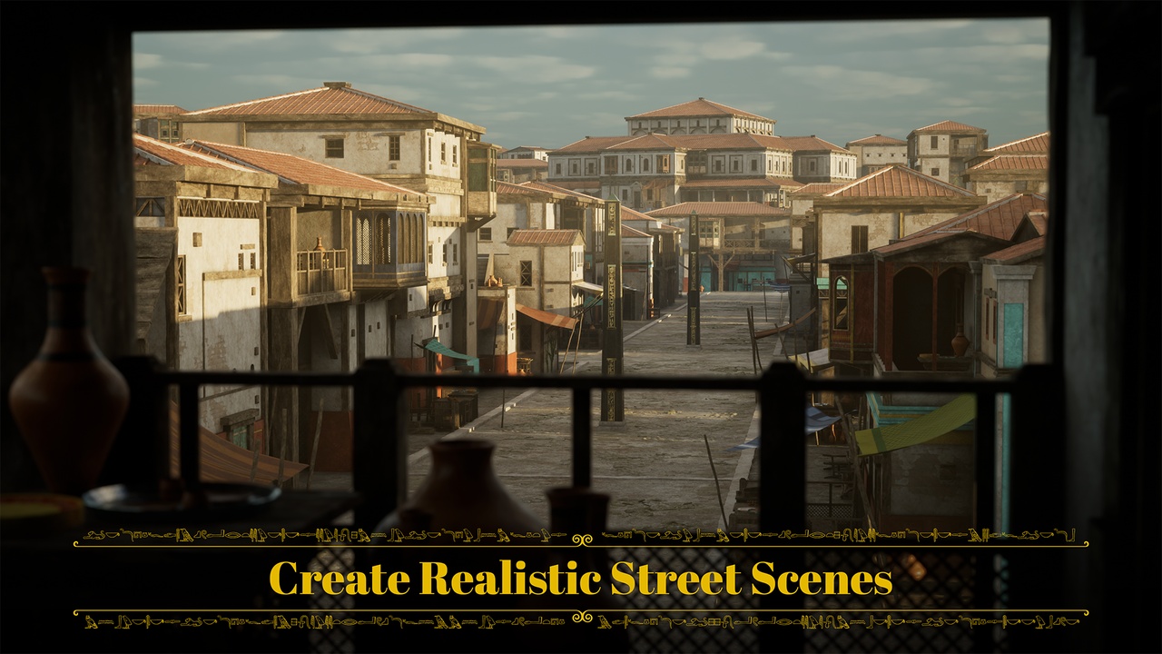 The Streets Of Egypt, Lighthouse Of Alexandria - Egyptian Roman Buildings Kit 제품 등록을 위한 미디어 1개