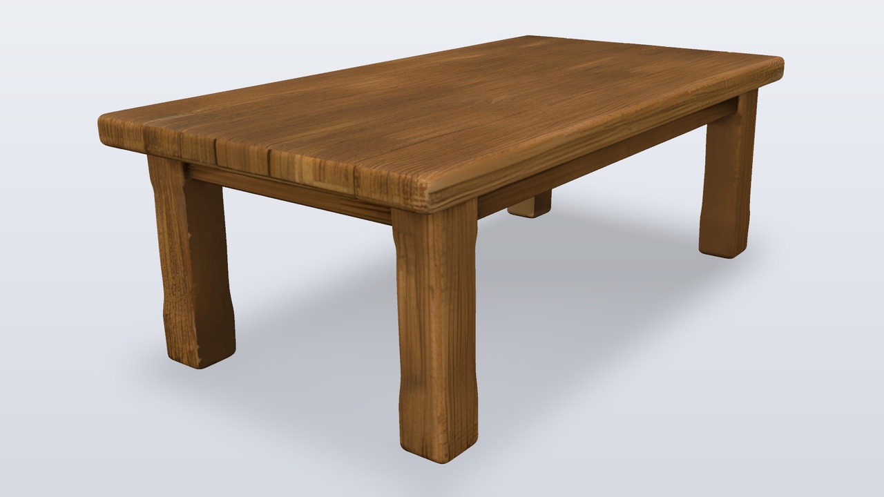Media 1 for listing Wooden Plank Table Rustic Style