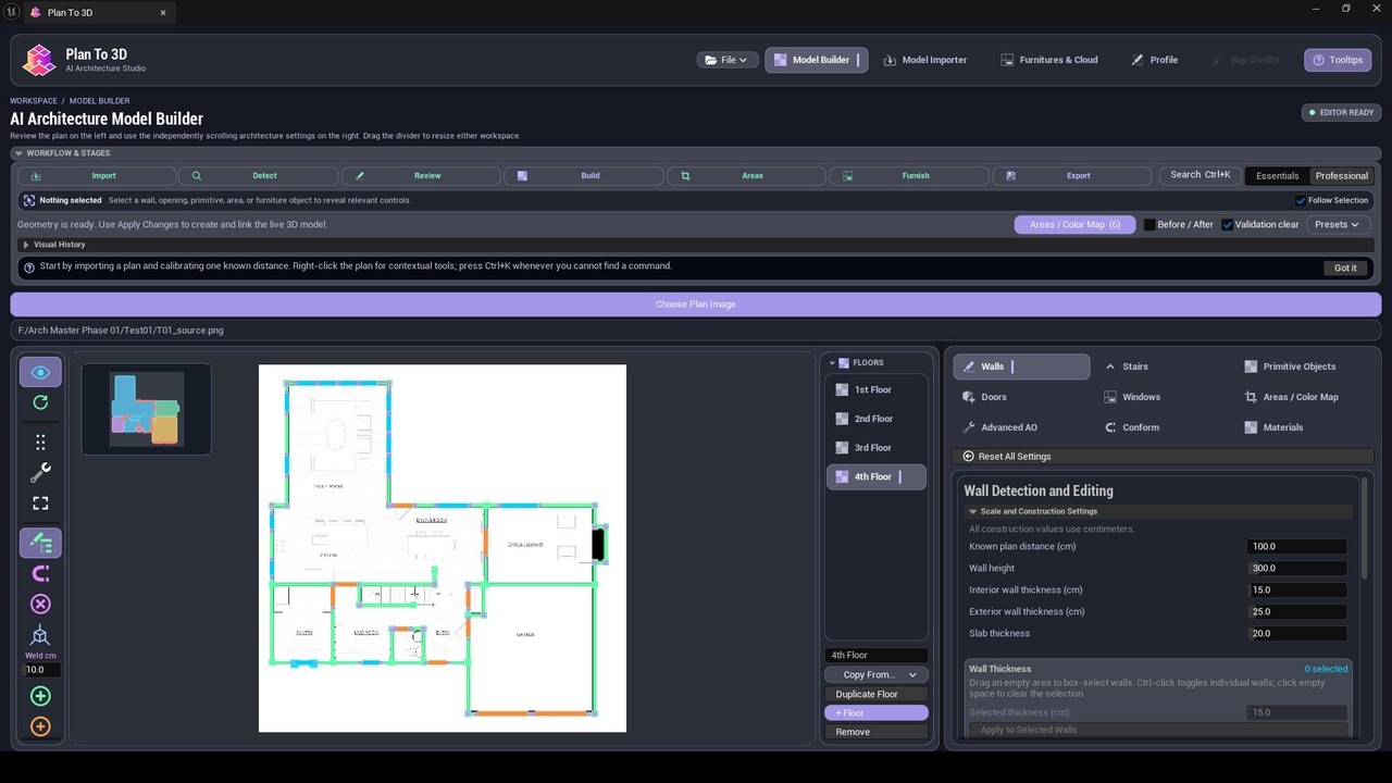 Media 1 for listing PlanTo3D – AI Procedural & Editable Architecture