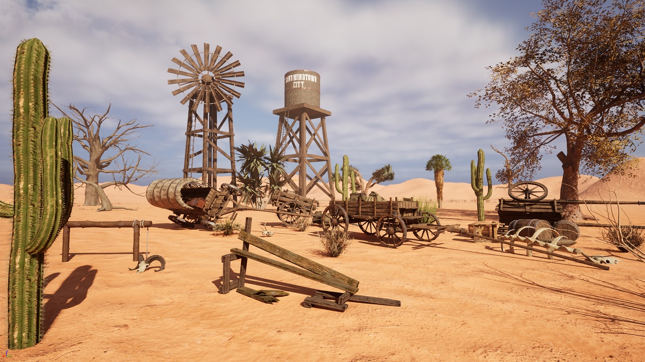 Media 1 for listing Wild West 3D Assets Pack: Props