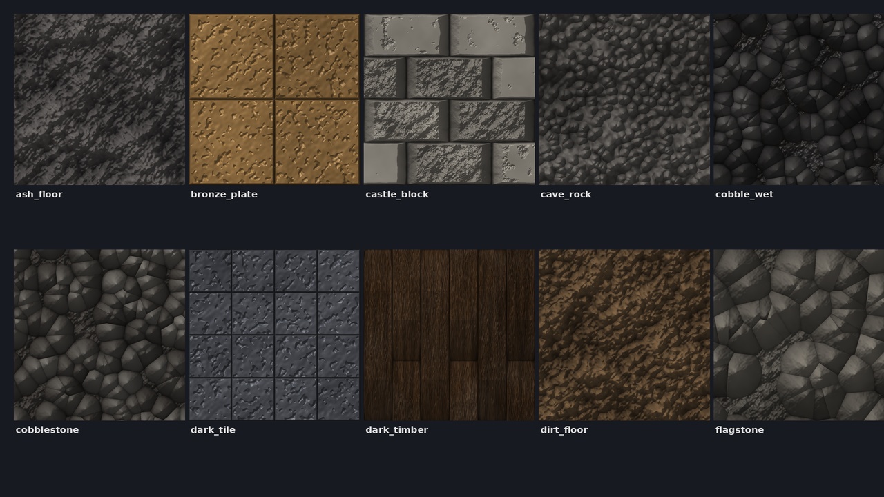 Media 1 for listing Dungeon & Castle Materials Vol. 1 - 32 PBR Sets for Unity & Unreal