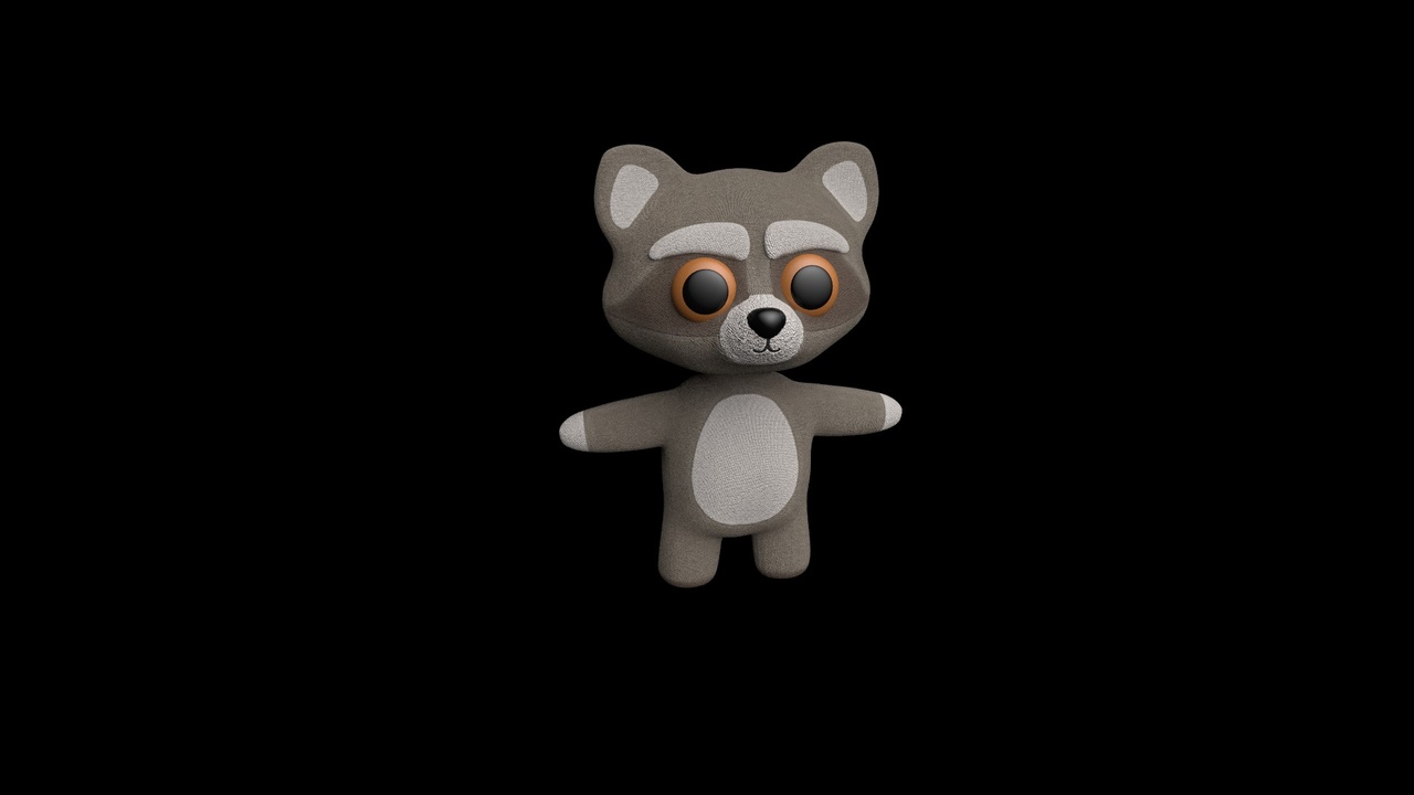Media 1 for listing Plush Raccoon