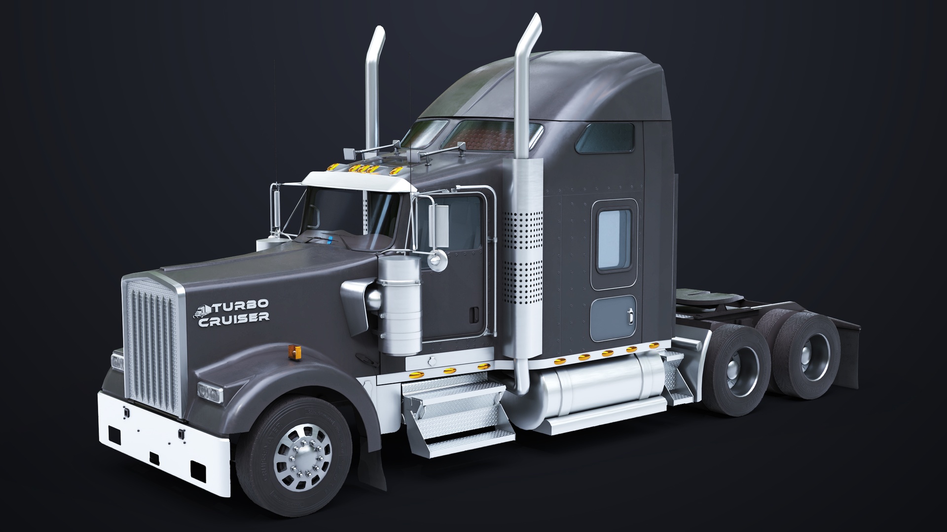 Media 1 for listing Heavy Truck Chassis 02 Black Generic All PBR Unity UE Textures
