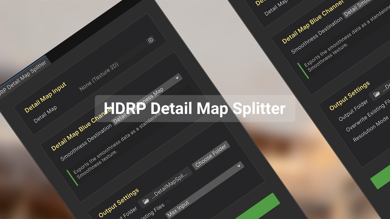 Media 1 for listing HDRP Detail Map Splitter