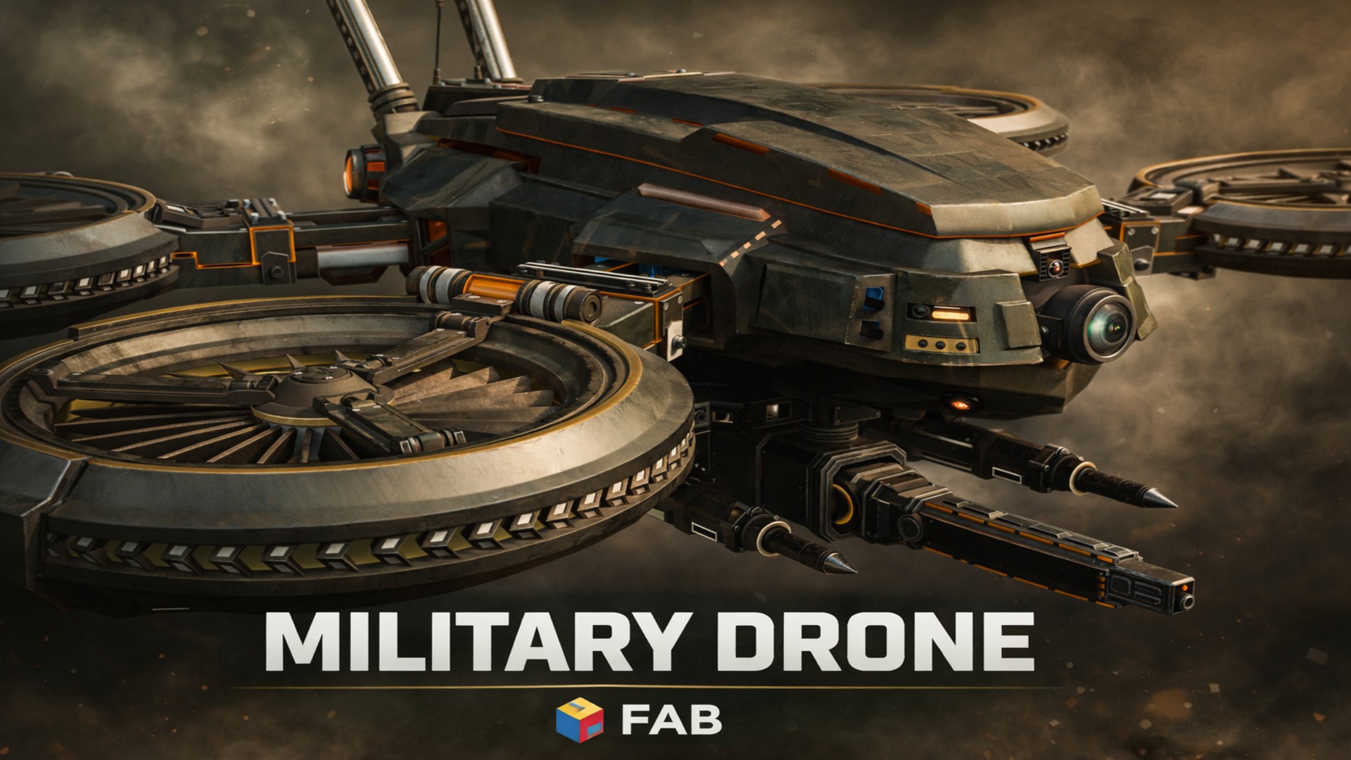 Advanced Military Drone – Cinematic | Fab