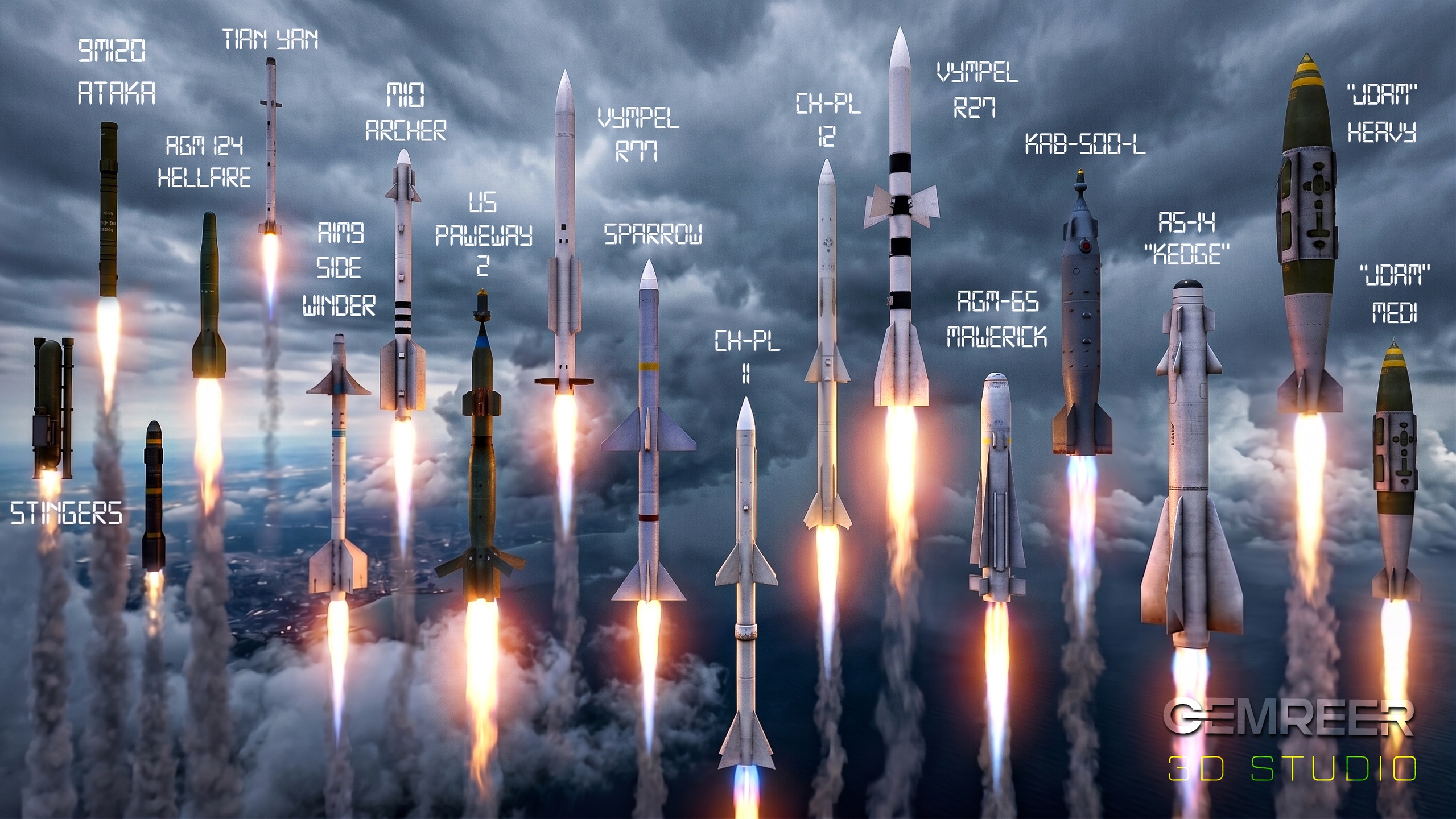 Media 1 for listing Missile Pack Ultra - Game-Ready