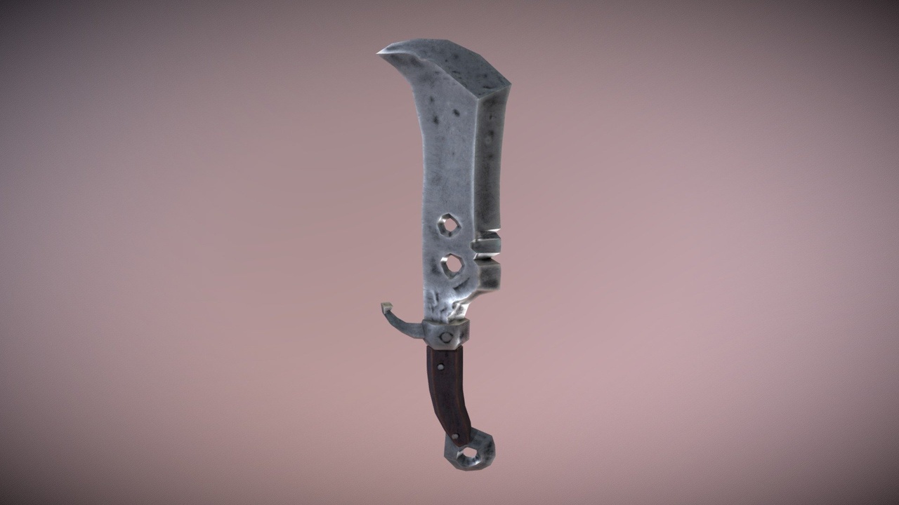Media 1 for listing Knife Sword Lowpoly