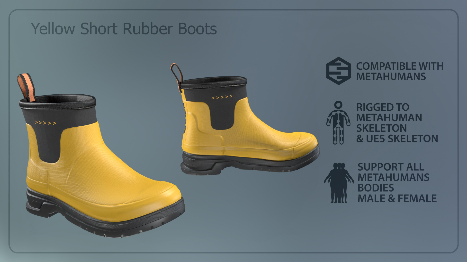 Short Ruber Bots Yellow_Short_Rubber_Boots | Fab
