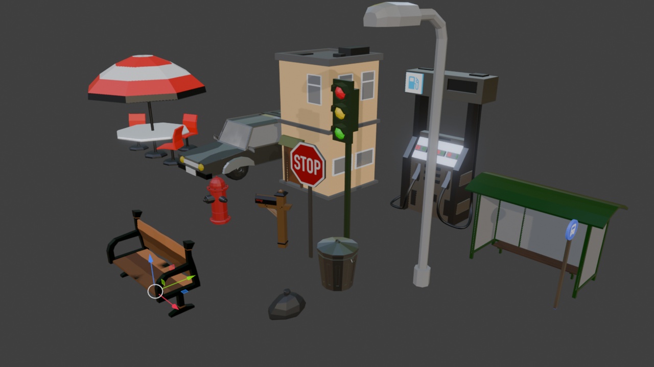 Media 1 for listing LOW POLY CITY ASSETS