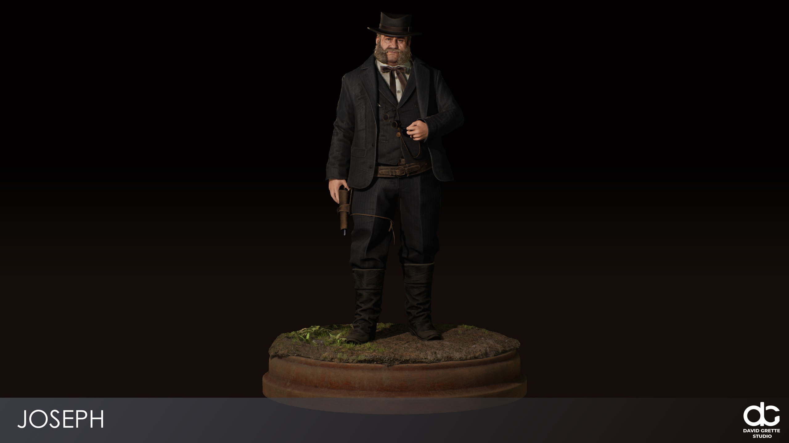 Media 1 for listing Western Character Joseph - Huckster Gambler Attendant Cowboy Wild West RPG Man