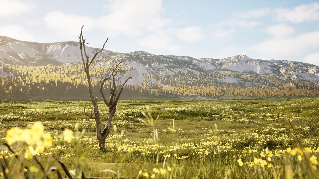 Media 1 for listing Large Scale Mountain Valley with River