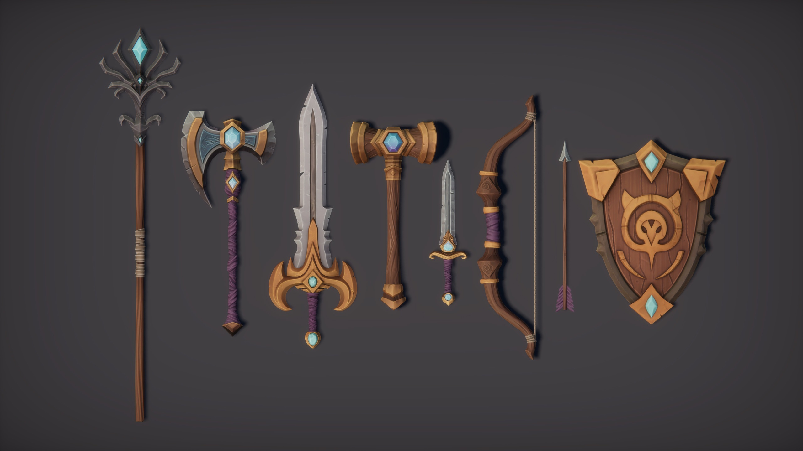 Media 1 for listing Stylized RPG Weapons