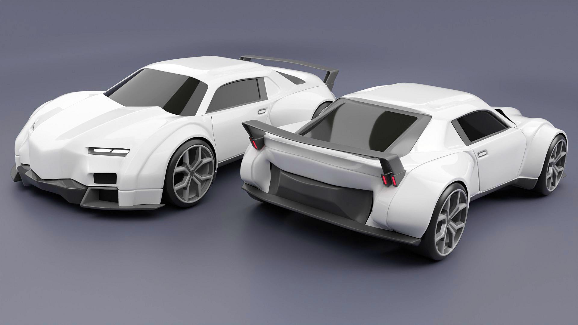 Concept X retrofuturistic car | Fab