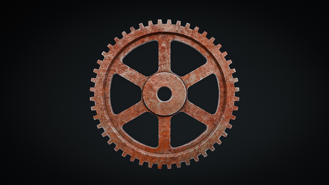 Media 1 for listing Rusty Gear - Industrial Gear - UE4 And UE5 Optimized - Lowpoly 3D model