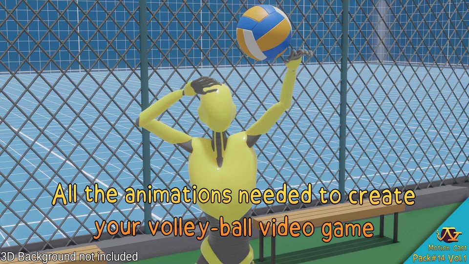 Volley-ball animations (Motion Cast#14 Fab