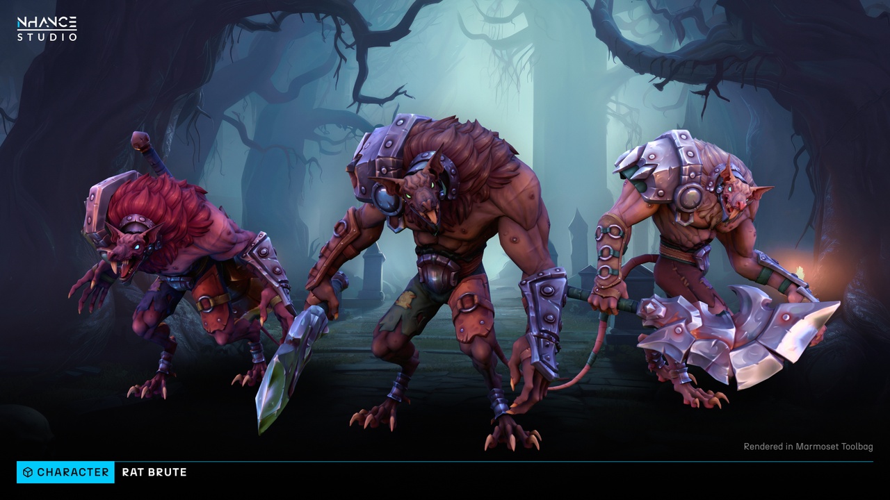 Media 1 for listing Modular Stylized Fantasy Rat Brute
