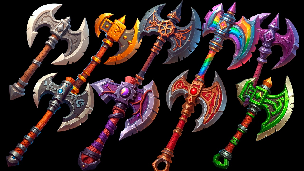 Media 1 for listing Hi-Def Stylized Weapons