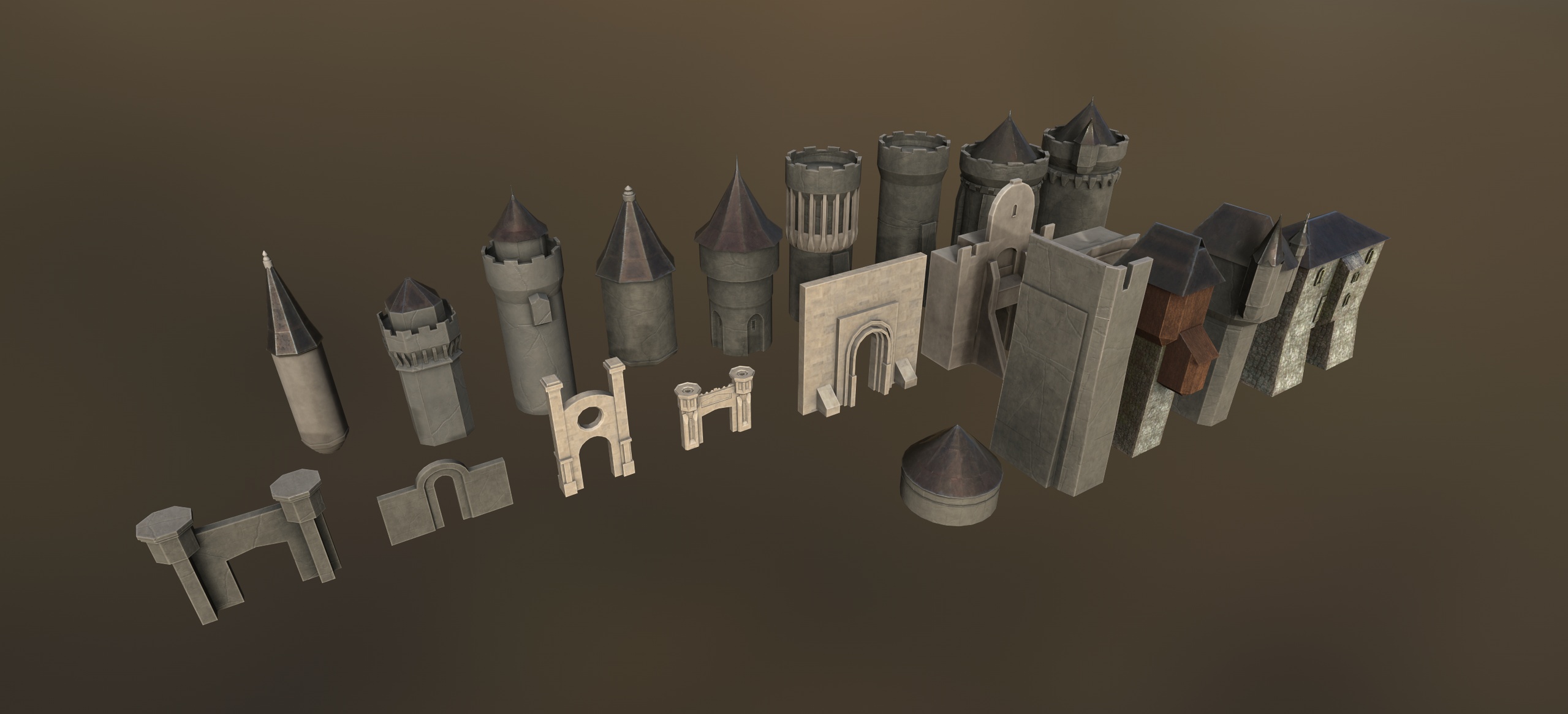 Media 1 for listing Medieval Fantasy Castle Pack (400 Pieces)