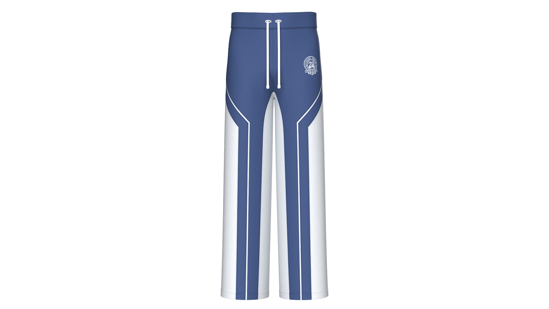 Media 1 for listing Men Color Block Wide - Leg Sweatpants | High Poly