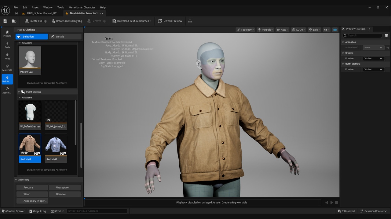 Media 1 for listing Jacket for Metahuman 44 - MHPKG