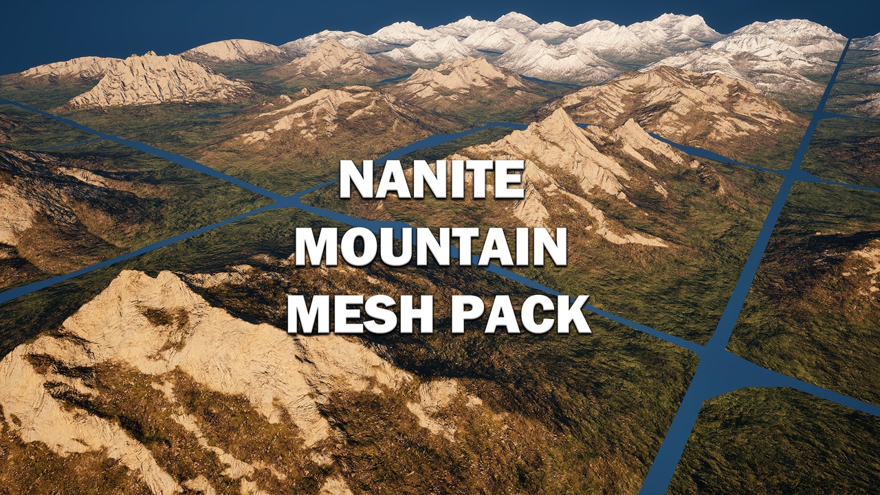 Media 1 for listing High-Performance Distant Mountain Mesh Pack(Nanite)