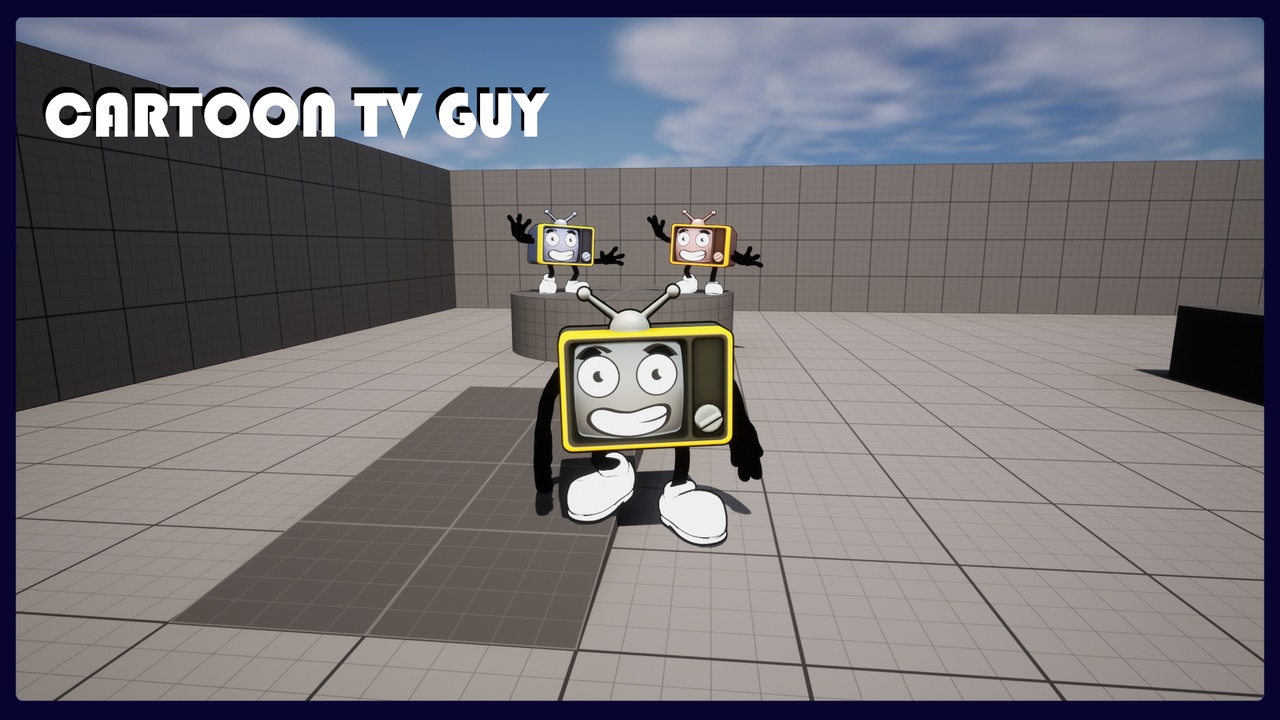 Media 1 for listing Cartoon TV Guy Character