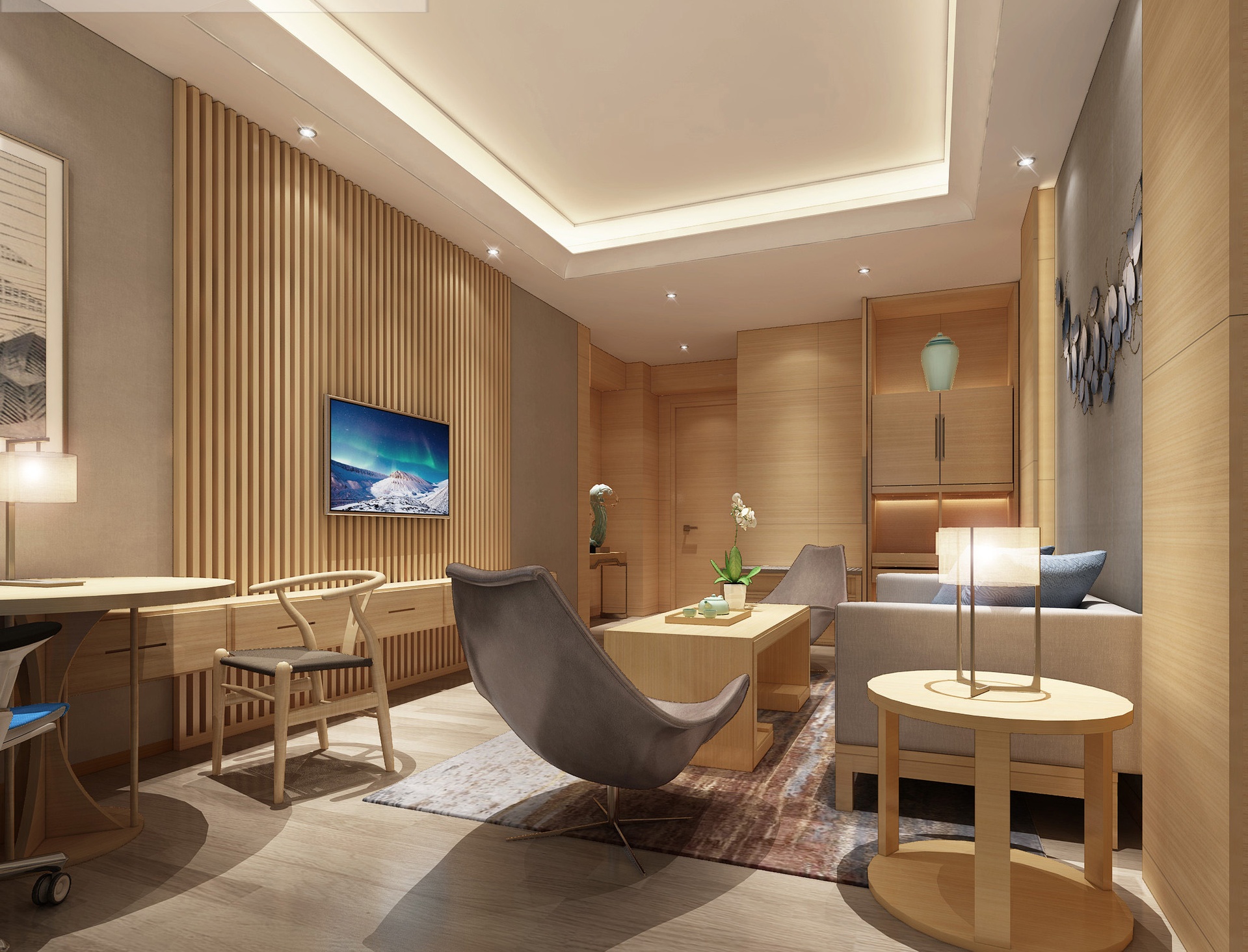 Media 1 for listing Modern Hotel Room | King Room Suite Vol.02