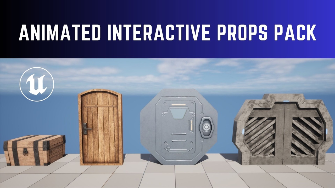 Media 1 for listing Doors and Treasure Chest Bundle (Animated)